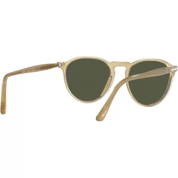 Persol PO3286S Round SunglassesBeige OpalGreen