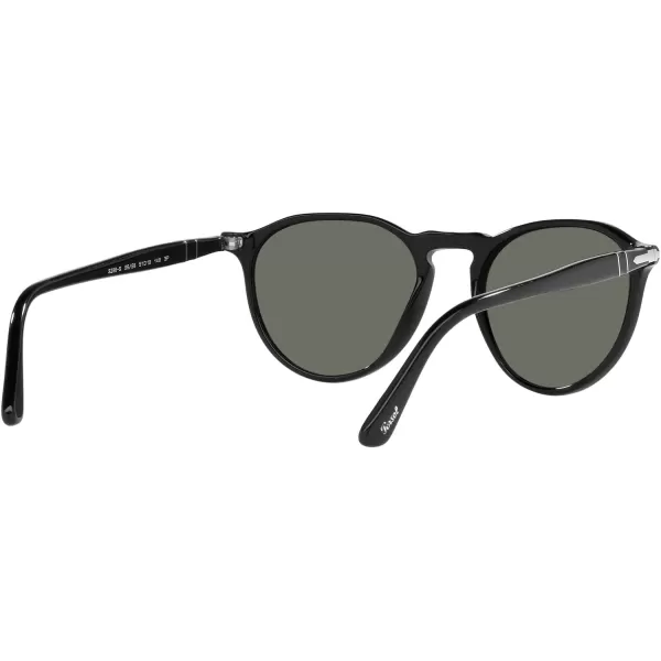 Persol PO3286S Round SunglassesBlackGreen Polarized