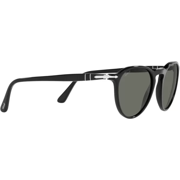 Persol PO3286S Round SunglassesBlackGreen Polarized