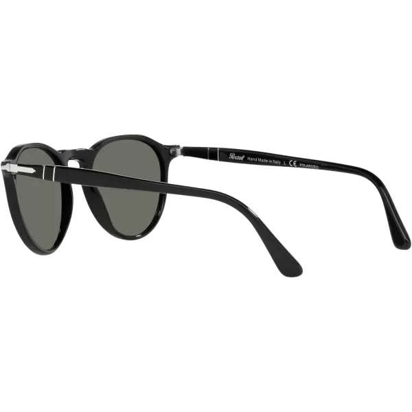 Persol PO3286S Round SunglassesBlackGreen Polarized