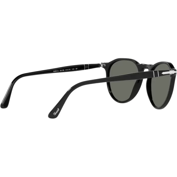 Persol PO3286S Round SunglassesBlackGreen Polarized