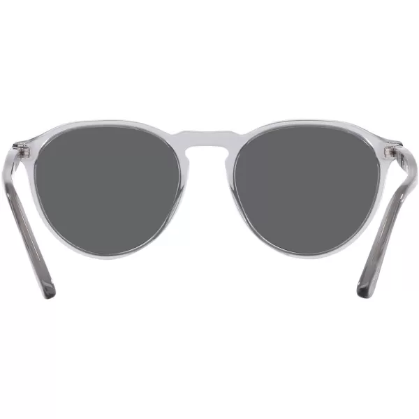 Persol PO3286S Round SunglassesTransparent GreyDark Grey