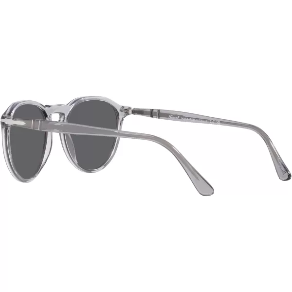 Persol PO3286S Round SunglassesTransparent GreyDark Grey