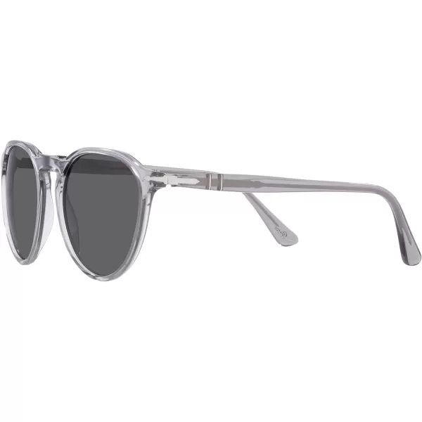 Persol PO3286S Round SunglassesTransparent GreyDark Grey