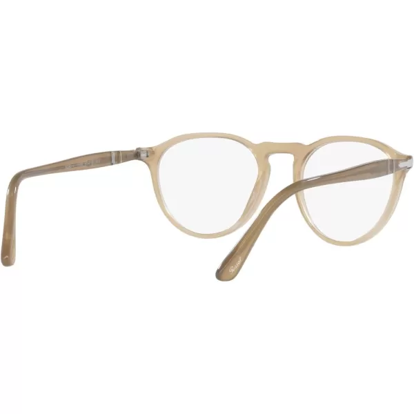 Persol PO3286V Round Prescription Eyewear FramesBeige OpalDemo Lens