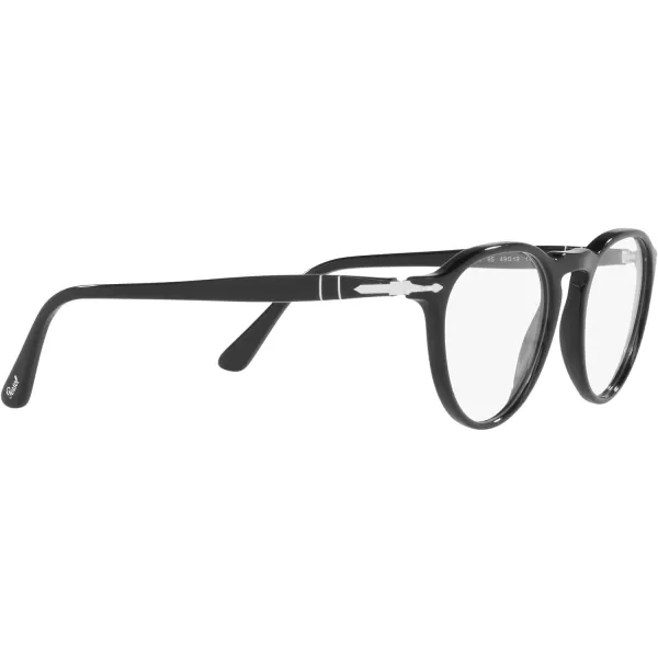 Persol PO3286V Round Prescription Eyewear FramesBlackDemo Lens