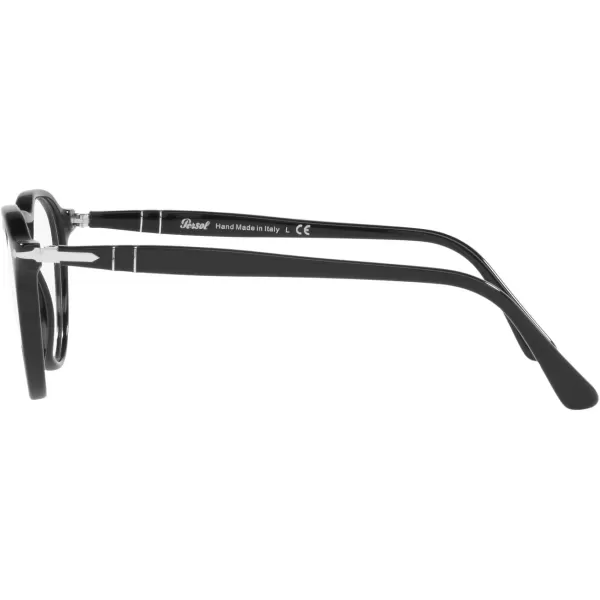 Persol PO3286V Round Prescription Eyewear FramesBlackDemo Lens