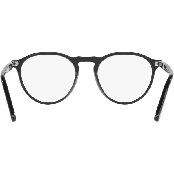 Persol PO3286V Round Prescription Eyewear FramesBlackDemo Lens
