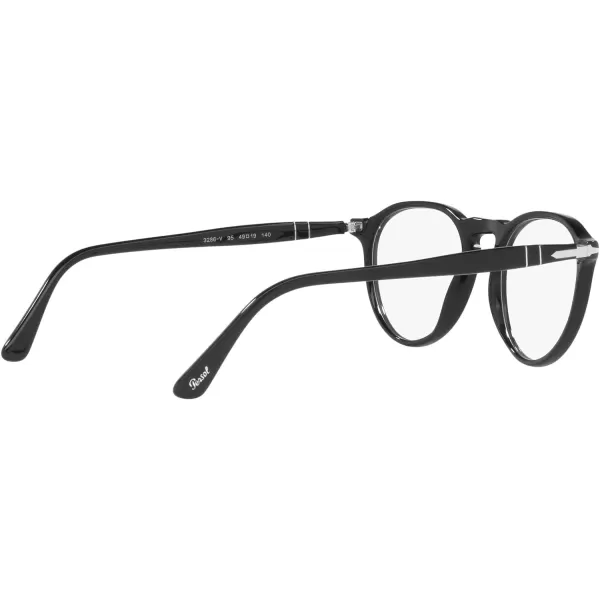Persol PO3286V Round Prescription Eyewear FramesBlackDemo Lens