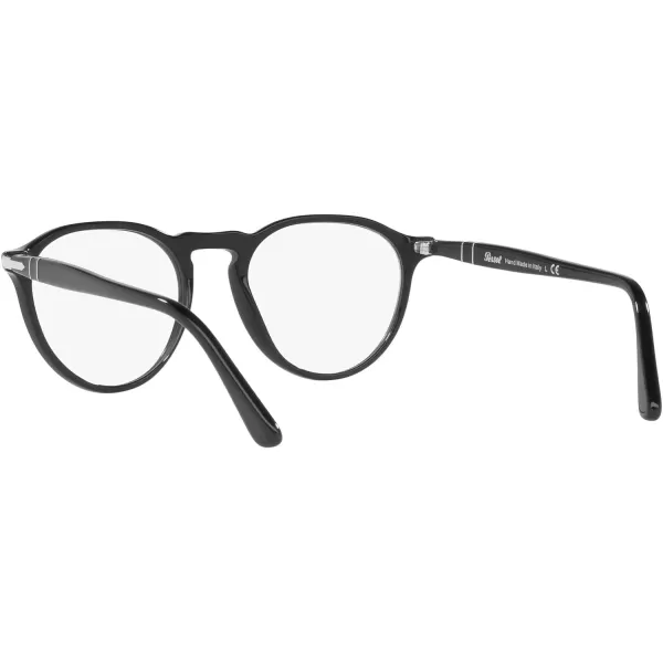Persol PO3286V Round Prescription Eyewear FramesBlackDemo Lens