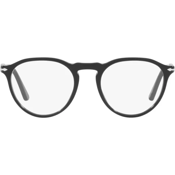 Persol PO3286V Round Prescription Eyewear FramesBlackDemo Lens