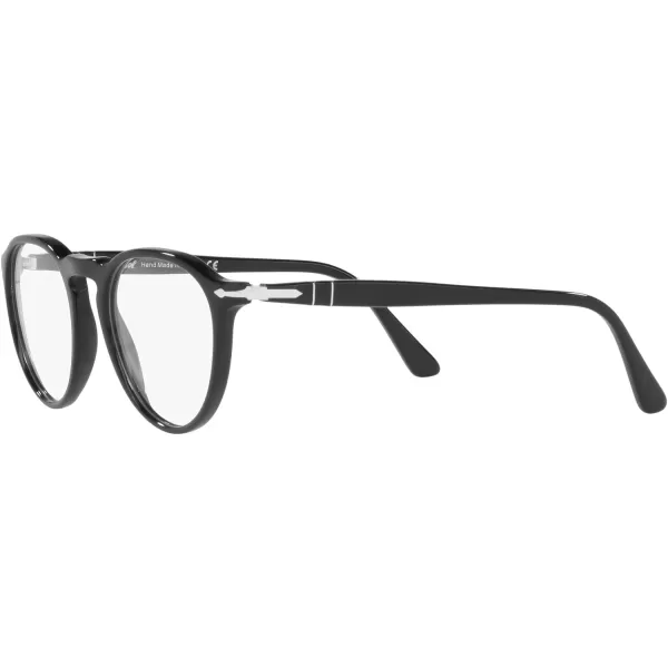 Persol PO3286V Round Prescription Eyewear FramesBlackDemo Lens