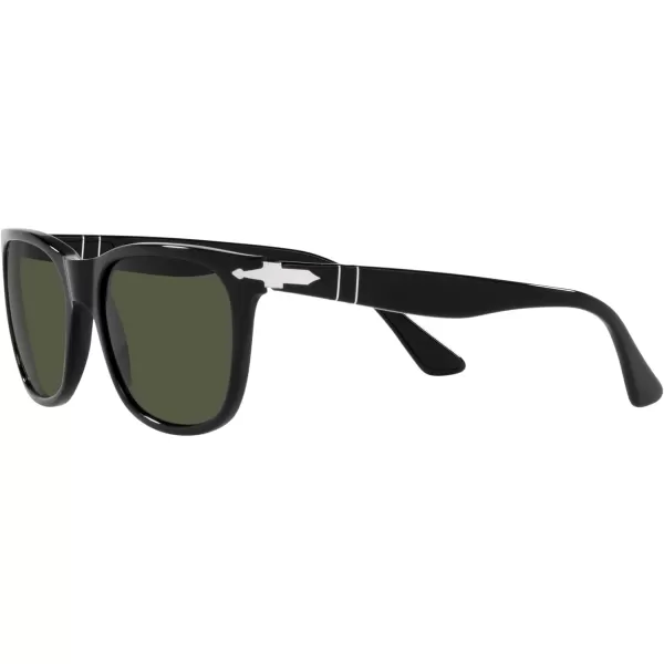 Persol PO3291S Rectangular SunglassesBlackGreen