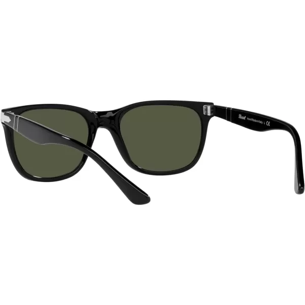 Persol PO3291S Rectangular SunglassesBlackGreen