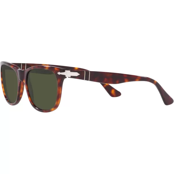 Persol PO3291S Rectangular SunglassesHavanaGreen