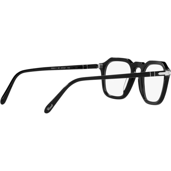 Persol PO3292V Square Prescription Eyewear FramesBlackDemo Lens