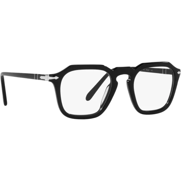 Persol PO3292V Square Prescription Eyewear FramesBlackDemo Lens