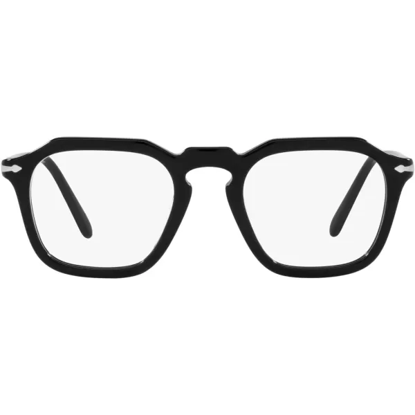 Persol PO3292V Square Prescription Eyewear FramesBlackDemo Lens