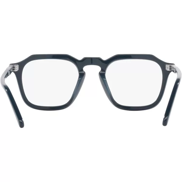 Persol PO3292V Square Prescription Eyewear FramesDusty BlueDemo Lens