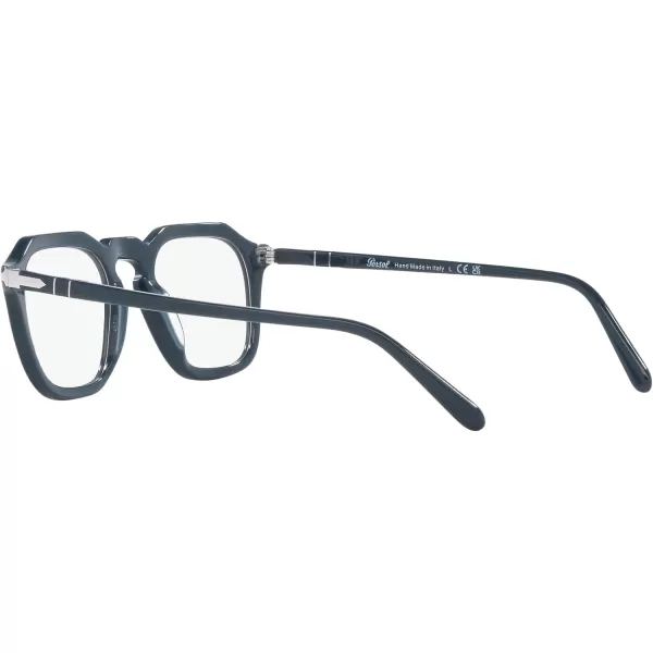 Persol PO3292V Square Prescription Eyewear FramesDusty BlueDemo Lens