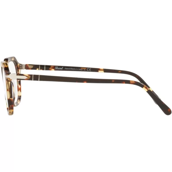 Persol PO3292V Square Prescription Eyewear FramesTabacco VirginiaDemo Lens