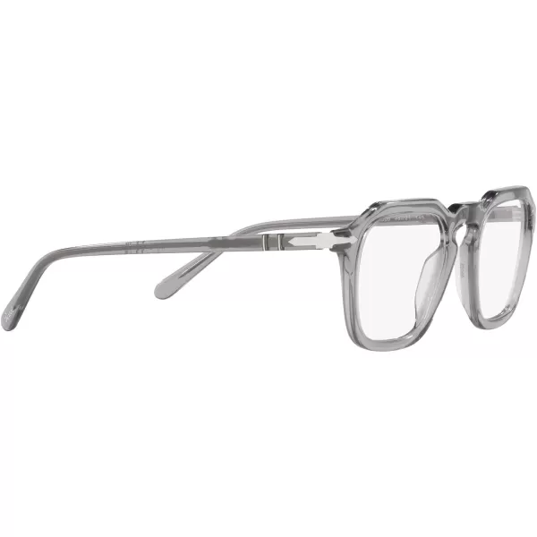 Persol PO3292V Square Prescription Eyewear FramesTransparent GreyDemo Lens