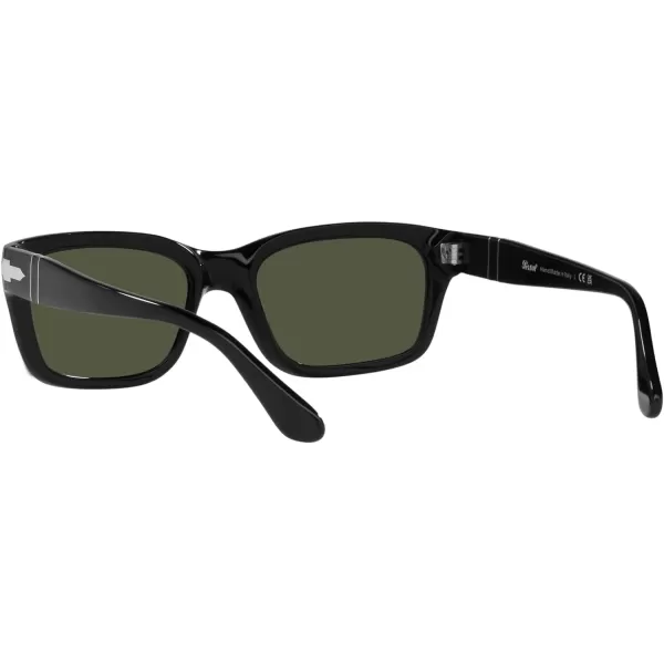 Persol PO3301S Rectangular SunglassesBlackGreen