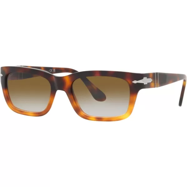 Persol PO3301S Rectangular SunglassesBrownLight BrownBrown Gradient