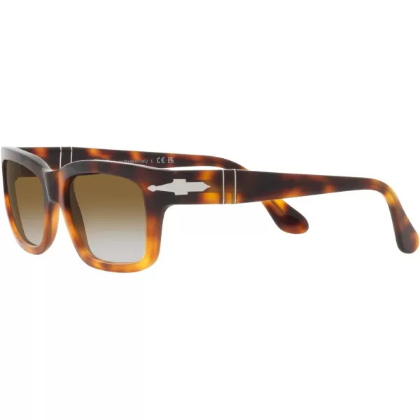 Persol PO3301S Rectangular SunglassesBrownLight BrownBrown Gradient