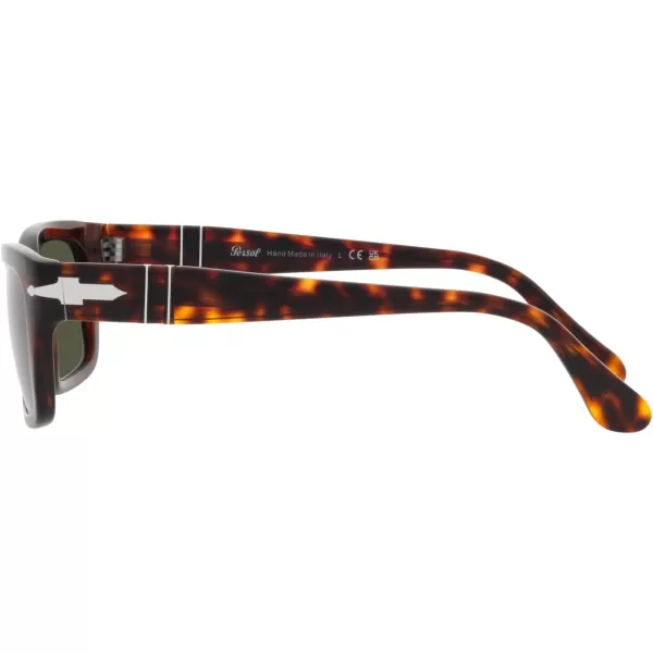 Persol PO3301S Rectangular SunglassesHavanaGreen