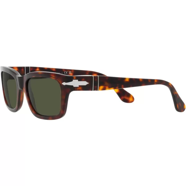 Persol PO3301S Rectangular SunglassesHavanaGreen