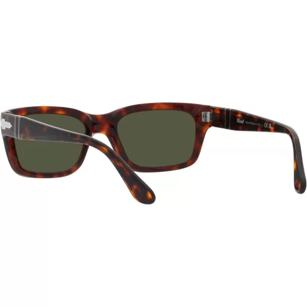 Persol PO3301S Rectangular SunglassesHavanaGreen