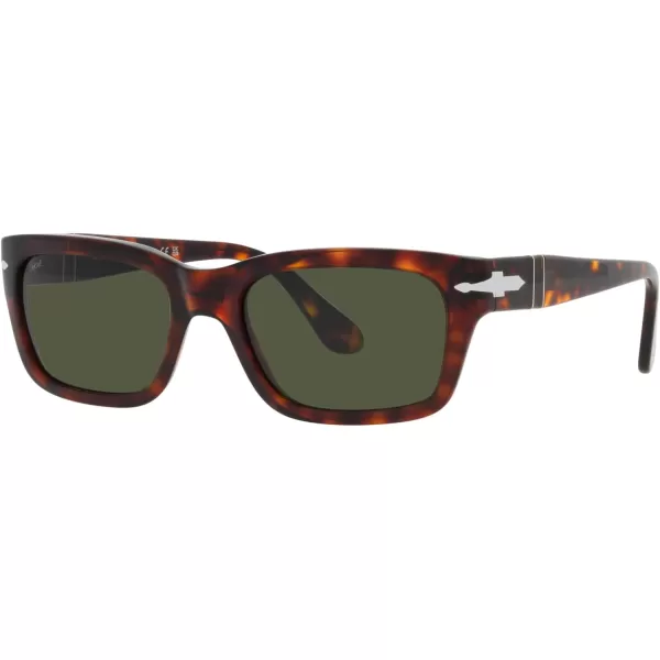 Persol PO3301S Rectangular SunglassesHavanaGreen