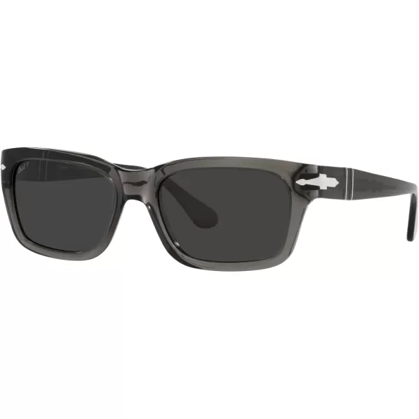 Persol PO3301S Rectangular SunglassesOpal SmokeDark Grey Polarized