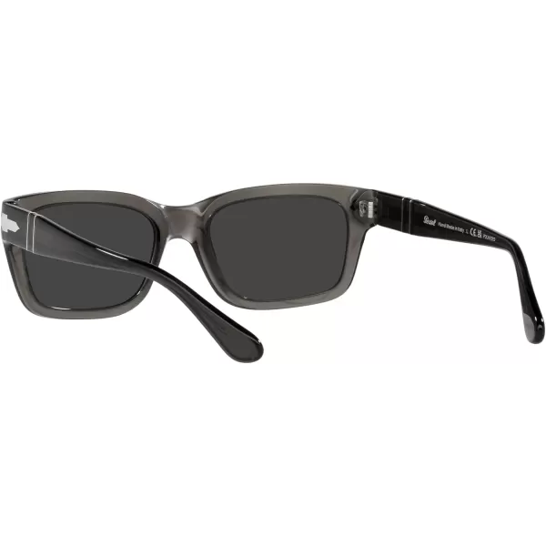 Persol PO3301S Rectangular SunglassesOpal SmokeDark Grey Polarized