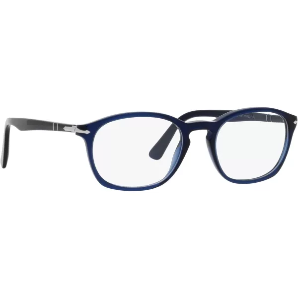 Persol PO3303V Square Prescription Eyewear FramesBlueDemo Lens