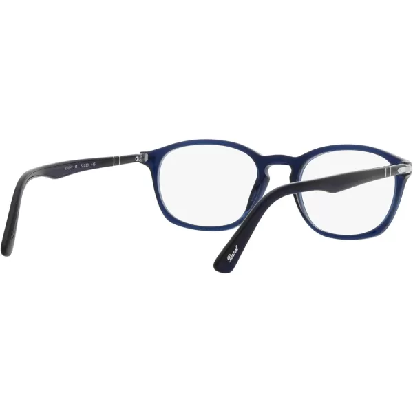 Persol PO3303V Square Prescription Eyewear FramesBlueDemo Lens