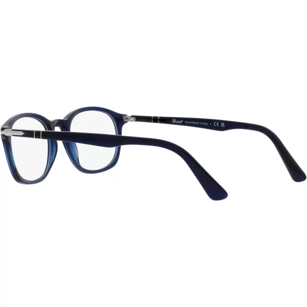 Persol PO3303V Square Prescription Eyewear FramesBlueDemo Lens