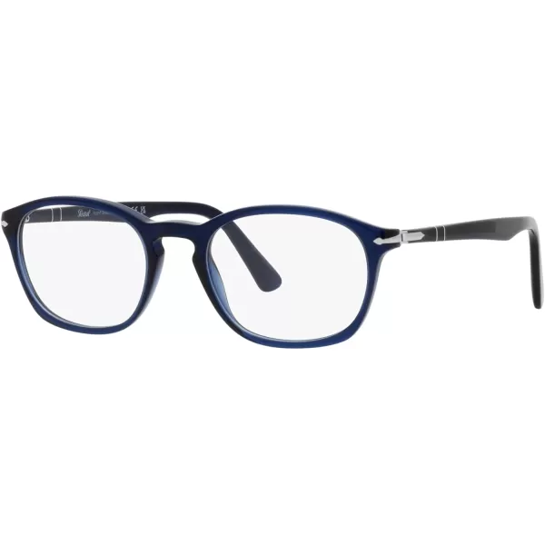 Persol PO3303V Square Prescription Eyewear FramesBlueDemo Lens