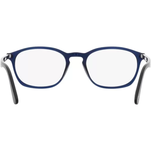 Persol PO3303V Square Prescription Eyewear FramesBlueDemo Lens