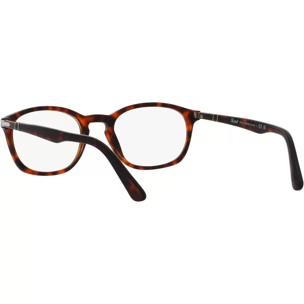 Persol PO3303V Square Prescription Eyewear FramesHavanaDemo Lens