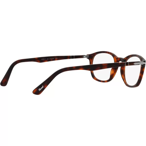 Persol PO3303V Square Prescription Eyewear FramesHavanaDemo Lens