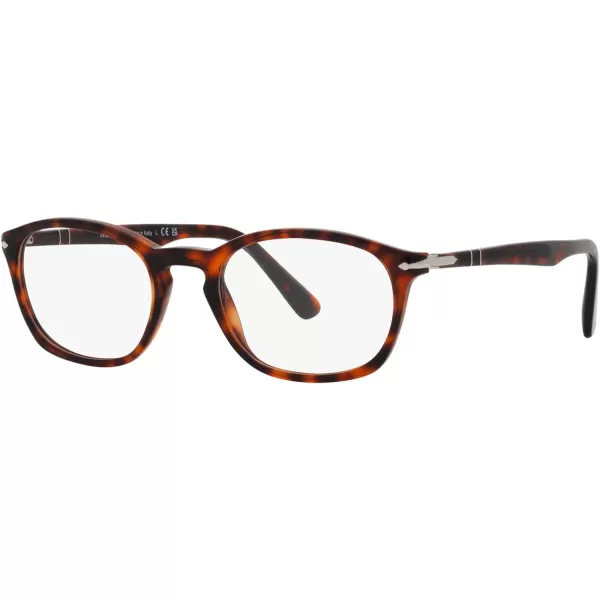 Persol PO3303V Square Prescription Eyewear FramesHavanaDemo Lens