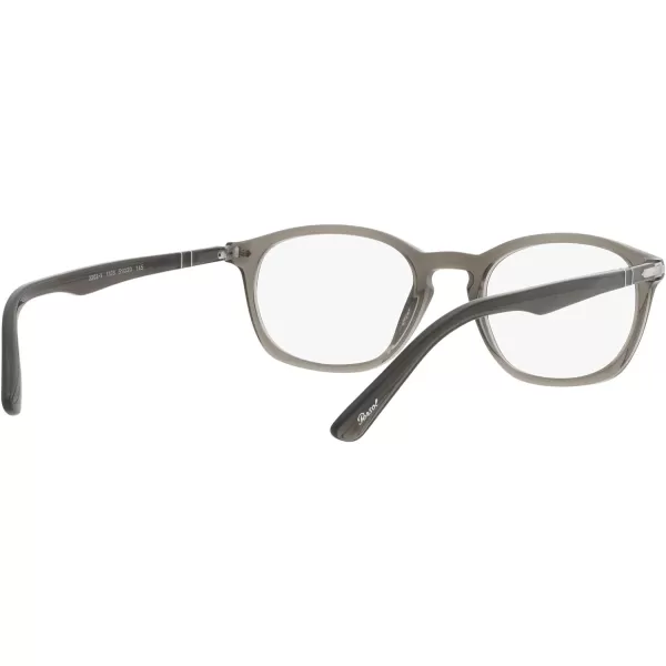 Persol PO3303V Square Prescription Eyewear FramesTaupe Grey TransparentDemo Lens