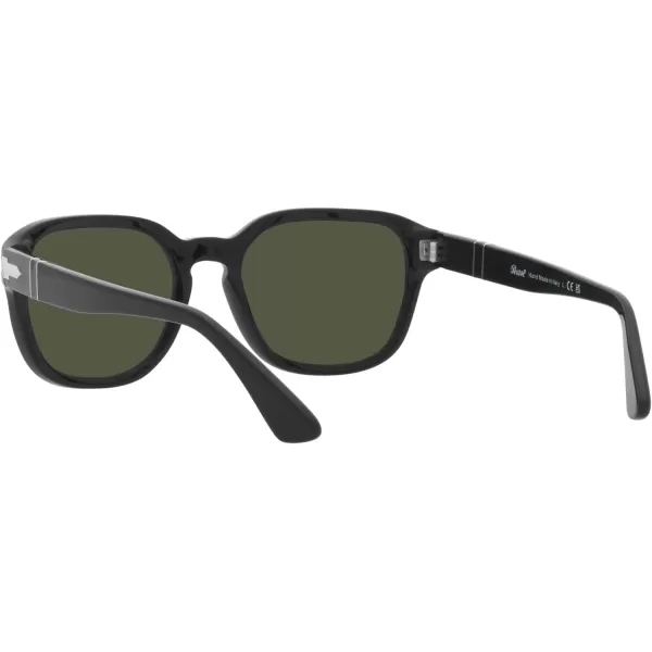 Persol PO3305S Square SunglassesBlackGreen