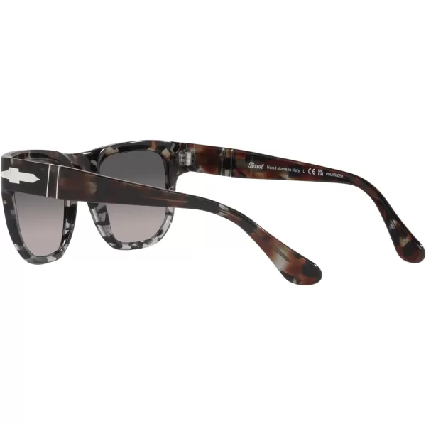 Persol PO3306S Square SunglassesBrown and Grey TortoiseGrey Gradient Polarized