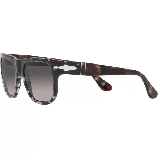 Persol PO3306S Square SunglassesBrown and Grey TortoiseGrey Gradient Polarized