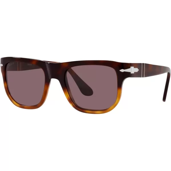 Persol PO3306S Square SunglassesBrownLight BrownDark Violet Polarized