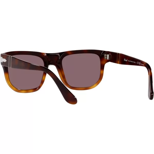 Persol PO3306S Square SunglassesBrownLight BrownDark Violet Polarized