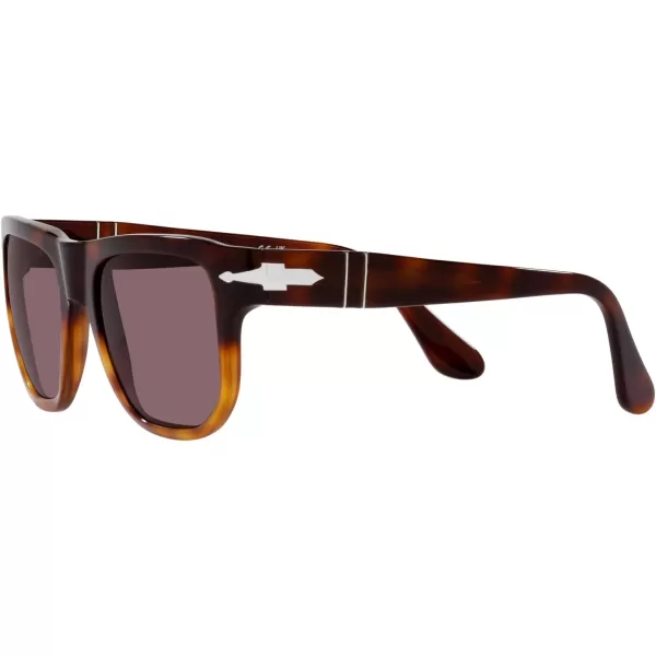 Persol PO3306S Square SunglassesBrownLight BrownDark Violet Polarized